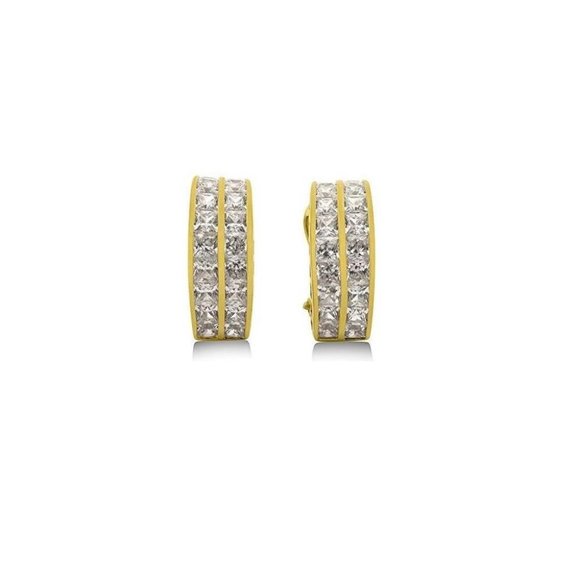 Vermeil Channel Earrings